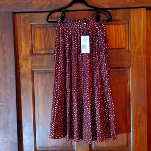 Exlura Womans High Waist Midi Skirt